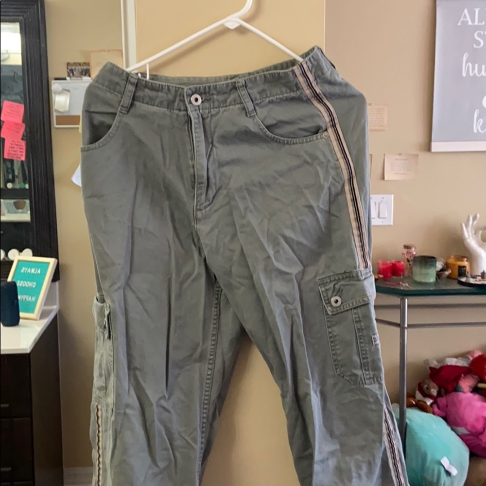 Denim pants stripe on side